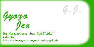 gyozo jex business card